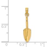 14K 3-D  Trowel Garden Tool Charm - Image 3