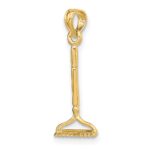 14K 3-D Landscape Rake Garden Tool Charm - Image 5
