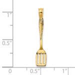 14K 3-D Polished Spatula Charm - Image 3