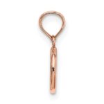 14K Rose Gold 3-D Peace Symbol Charm - Image 2