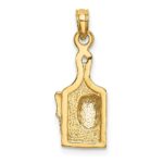 14k Cheese Board with Knife Charm - Image 3