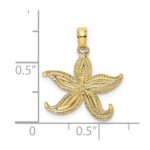 14K Flat Starfish Charm - Image 3