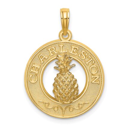 14K CHARLESTON Pineapple Charm