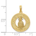 14K CHARLESTON Pineapple Charm - Image 3