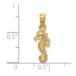 14K Mini Seahorse Charm - Image 3