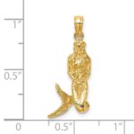 14K 3-D Mermaid Charm - Image 3
