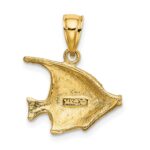 14K 2-D Polished Bannerfish Charm - Image 3