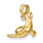 14K 3-D Polished Seal Charm - Image 5