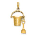 14K 3-D MYRTLE BEACH Bucket and Moveable Shovel Charm - Image 4
