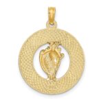 14K KEY WEST with Conch Shell Circle Charm - Image 3