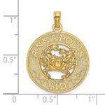 14K ANNAPOLIS MD Crab Charm - Image 3