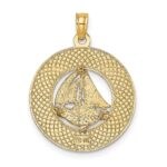 14K ANNAPOLIS MD Sailboat Charm - Image 4