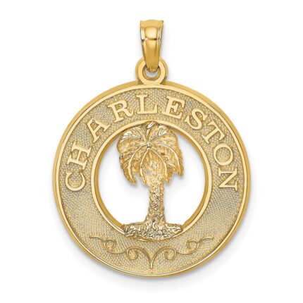 14K CHARLESTON Palm Tree Charm