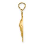 14K JAMAICA with Dolphins Circle Charm - Image 2