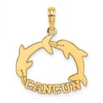 14K CANCUN with Double Jumping Dolphin Charm
