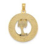 14K KEY WEST with Palm Tree Circle Charm - Image 3