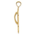 14K Polished Dolphin Flip-Flop Charm - Image 2