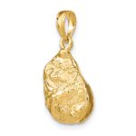 14K 3-D Textured Oyster Shell Charm - Image 5