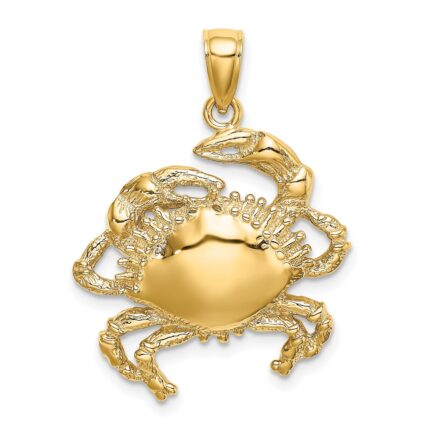 14K Crab Charm