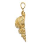14K 2-D Precious Wentletrap Shell Charm - Image 2