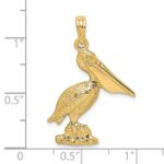 14K Standing Pelican Charm - Image 3