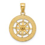 14K Nautical Compass Charm - Image 4