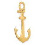 14K 3-D Polished Anchor Charm - Image 5