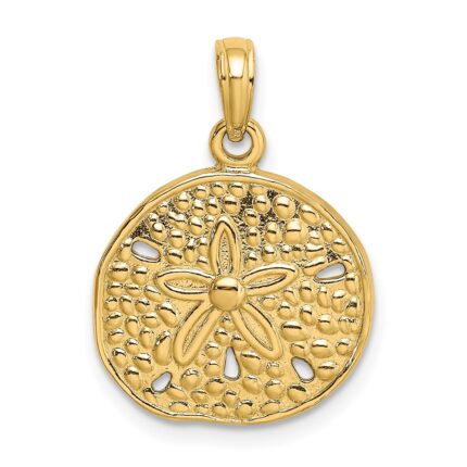 14K Cut-Out Sand Dollar Charm