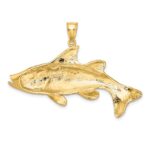 14K Large 2-D Textured Snook Red Fish Charm - Image 4
