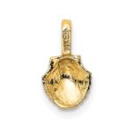14K Mini Scallop Shell Charm - Image 4