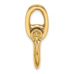14K 3-D Medium Shackle Link Charm - Image 2