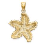 14K Textured Starfish Charm - Image 4