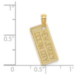 14K Texture Small NEW JERSEY OCEAN CITY License Plate Charm - Image 3