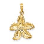 14K Textured Starfish Charm - Image 4