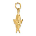 14K Large 3-D Polished Skipjack Tuna Fish Charm - Image 2
