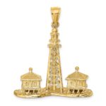 14K Large 3-D SANIBEL ISLAND Lighthouse Charm