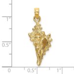 14K 3-D Conch Shell Charm - Image 3