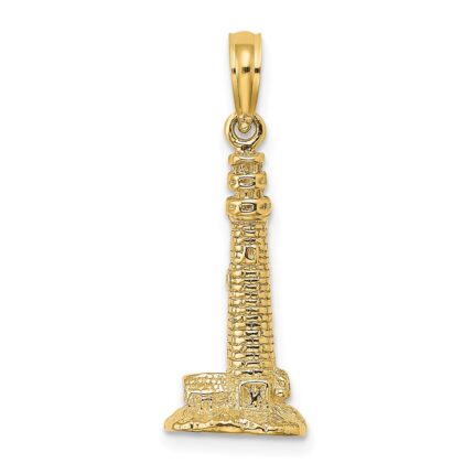 14K 3D Cape May NJ Lighthouse Charm