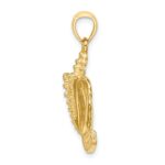 14K 2-D TURKS AND CAICOS Under Conch Shell Charm - Image 2