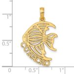 14K Polished CURACAO Under Angelfish Charm - Image 3