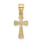 14K Mini Cross Charm - Image 4