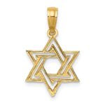 14K Polished Star Of David Charm