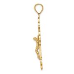 14K Crucifix with Budded Tips Charm - Image 2