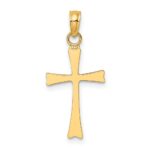 14K Polished Cross Charm - Image 4