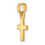 14K 3-D and Polished Mini Cross Charm - Image 5