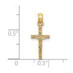 14K Mini Crucifix Charm - Image 3