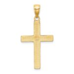 14K Tubular Cross Charm - Image 4