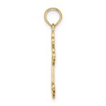 14K Lacey Center Budded Cross Charm - Image 2