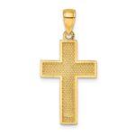 14K Block Cross Charm - Image 4
