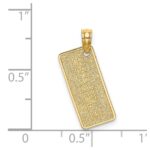 14K Textured SEA ISLE License Plate Charm - Image 3